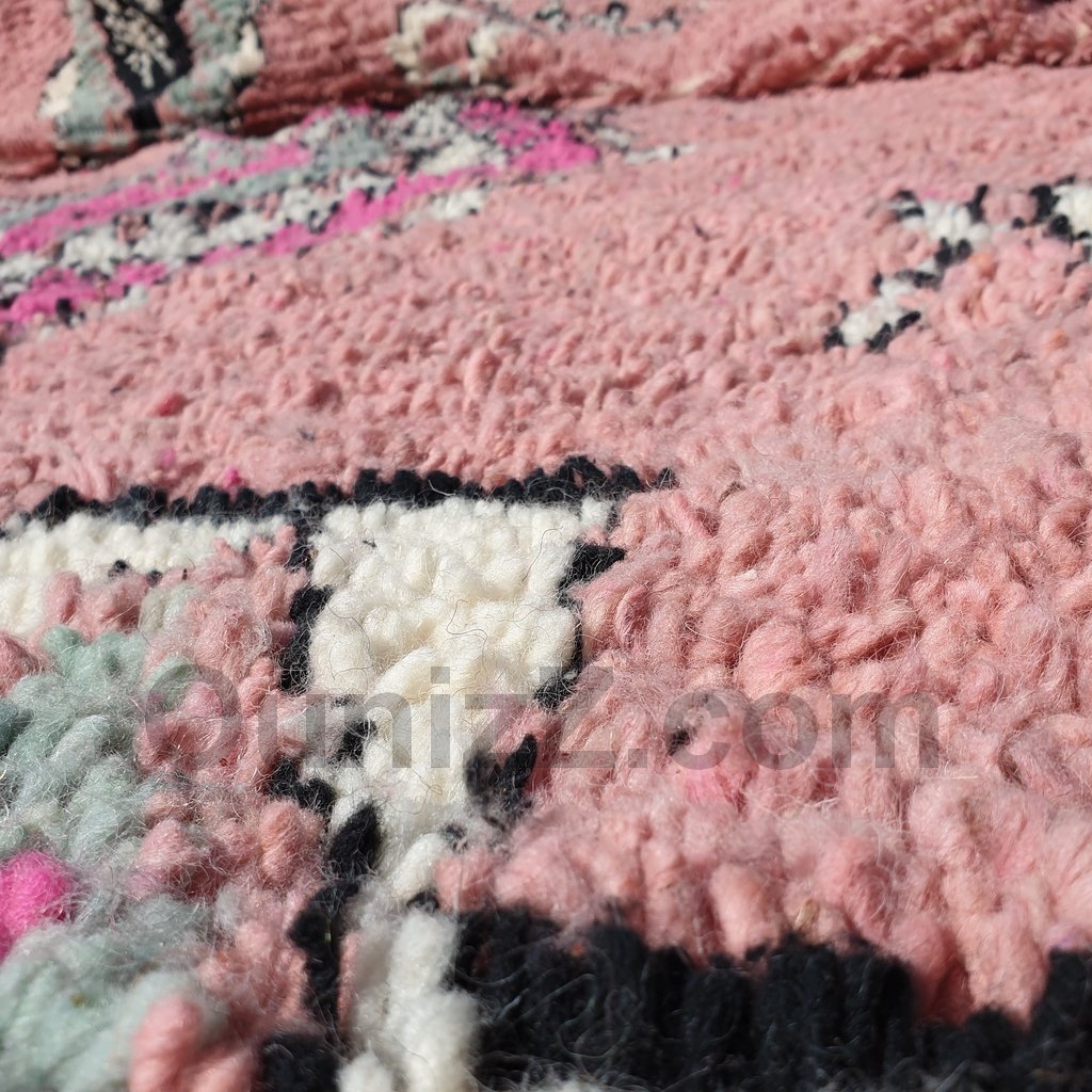 LAKBIRA | 10'1x7'3 Ft | 308x222 cm | Moroccan Vintage style Rug | 100% wool handmade - OunizZ