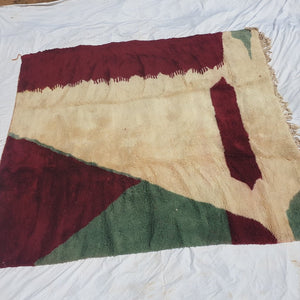 LAKSSI (Ultra Fluffy Beni rug) | 9'4x8'5 Ft | 2,86x2,60 m | Moroccan Beni Mrirt Rug | 100% wool handmade - OunizZ