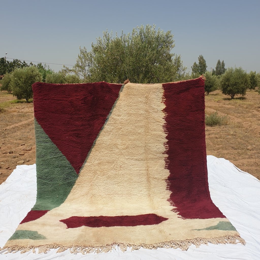 LAKSSI (Ultra Fluffy Beni rug) | 9'4x8'5 Ft | 2,86x2,60 m | Moroccan Beni Mrirt Rug | 100% wool handmade - OunizZ