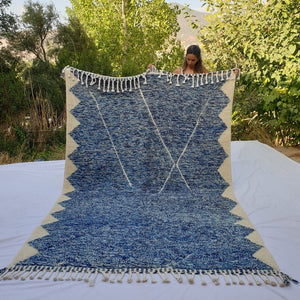 Lamaa | Moroccan Rug Beni Ourain | 9'74x6'56 Ft | 297x200 cm | 100% wool handmade - OunizZ