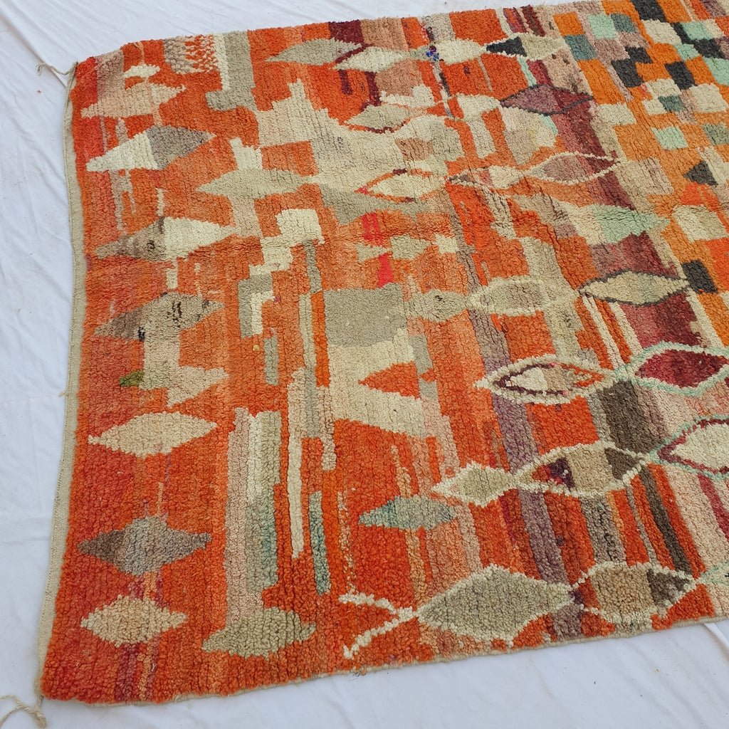 Lamina - MOROCCAN RUG BOUJAAD | Moroccan Berber Rug | Colorful Rug Moroccan Carpet | Authentic Handmade Berber Bedroom Rugs | 9'12x6'89 Ft | 278x210 cm - OunizZ