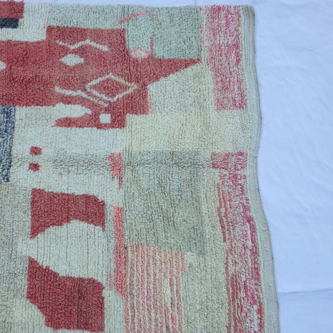Lateefa - MOROCCAN RUG 6x10 BOUJAAD Authentic Berber Rug | Handmade Living room Carpet | 10'27x6'43 Ft | 313x196 cm - OunizZ
