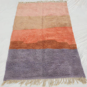 Lavme | Moroccan rug Beni Ouarain Ultra Soft | 10'17x6'62 Ft | 310x202 cm | Moroccan Colorful Beni Ouarain Rug | 100% wool handmade - OunizZ