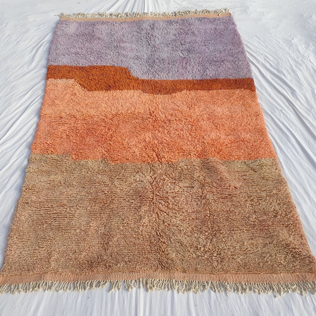 Lavme | Moroccan Rug Beni Ourain | 9'68x6'50 Ft | 295x198 cm | 100% wool handmade - OunizZ