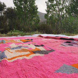 LAYAWN | Boujaad Rug 13x9 Ft 4x3 M | 100% wool handmade in Morocco - OunizZ