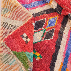LEBZAR | 7x10 Ft | 3x2 m | Moroccan Colorful Rug | 100% wool handmade - OunizZ