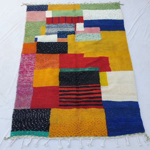 Louane | Moroccan Rug Beni Ourain | 10'04x7'02 Ft | 306x214 cm | 100% wool handmade - OunizZ