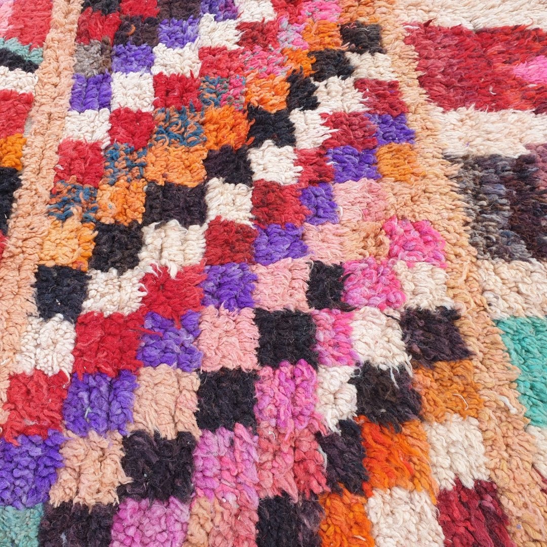 Lunja - MOROCCAN RUG BOUJAD | Moroccan Berber Rug | Colorful Rug Moroccan Carpet | Authentic Handmade Berber Bedroom Rugs | 10'10x5'24 Ft | 308x160 cm - OunizZ