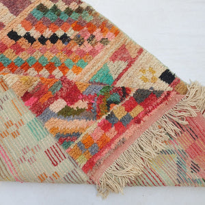 Lunja - MOROCCAN RUG BOUJAD | Moroccan Berber Rug | Colorful Rug Moroccan Carpet | Authentic Handmade Berber Bedroom Rugs | 10'10x5'24 Ft | 308x160 cm - OunizZ