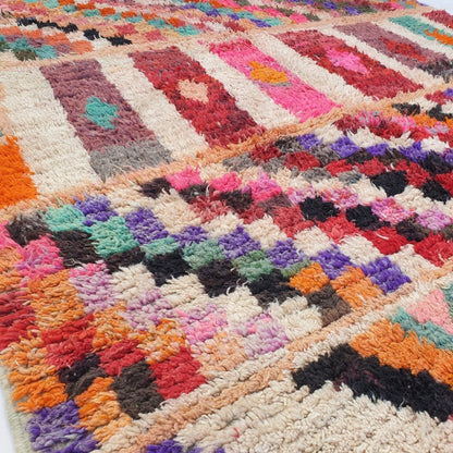 Lunja - MOROCCAN RUG BOUJAD | Moroccan Berber Rug | Colorful Rug Moroccan Carpet | Authentic Handmade Berber Bedroom Rugs | 10'10x5'24 Ft | 308x160 cm - OunizZ