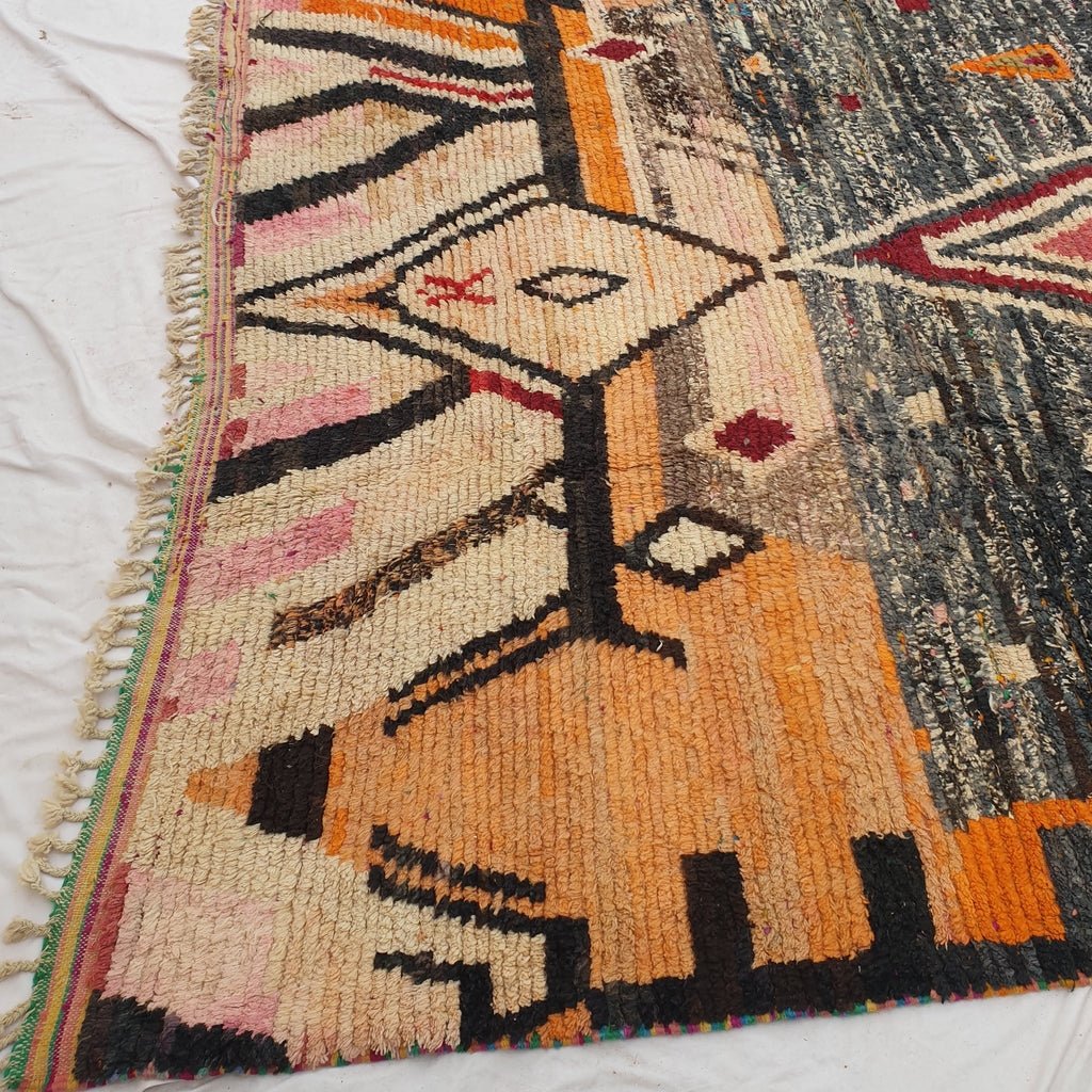 Lwatam | MOROCCAN RUG BOUJAD | Moroccan Berber Rug | Colorful Rug Moroccan Carpet | Authentic Handmade Berber Living room Rugs | 12'73x9'91 Ft | 388x302 cm - OunizZ