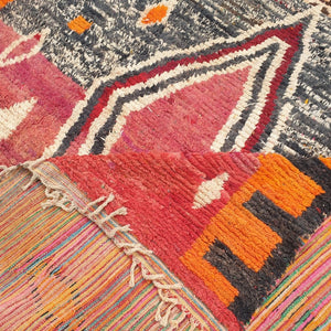 Lwatam | MOROCCAN RUG BOUJAD | Moroccan Berber Rug | Colorful Rug Moroccan Carpet | Authentic Handmade Berber Living room Rugs | 12'73x9'91 Ft | 388x302 cm - OunizZ