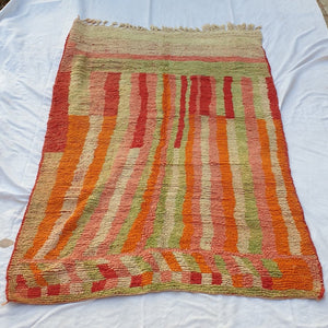 LWIMINA | 8x5 Ft | 2,5x1,6 m | Moroccan Colorful Rug | 100% wool handmade - OunizZ