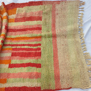 LWIMINA | 8x5 Ft | 2,5x1,6 m | Moroccan Colorful Rug | 100% wool handmade - OunizZ