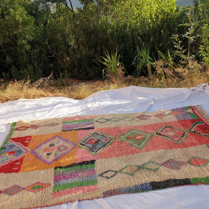 LWIZ | 5x8'7 Ft | 2,65x1,6 m | Moroccan Colorful Rug | 100% wool handmade - OunizZ