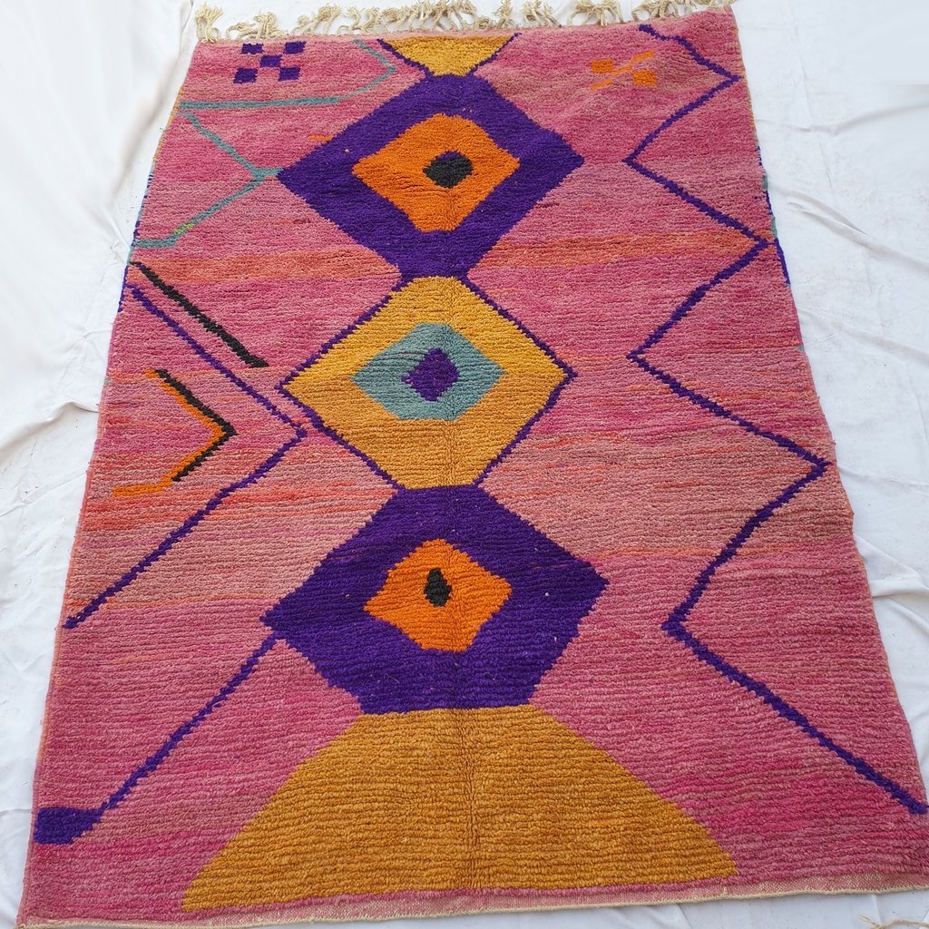 LYMA | 9'7x6'7 Ft | 3x2 m | Moroccan Colorful Rug | 100% wool handmade - OunizZ