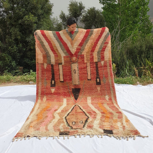 LYOMAT | 8'5x5 Ft | 2,5x1,5 m | Moroccan Colorful Rug | 100% wool handmade - OunizZ