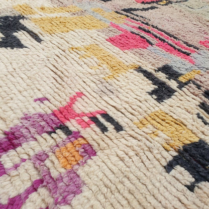 Maacha - MOROCCAN RUG BOUJAAD | Moroccan Berber Rug | Colorful Rug Moroccan Carpet | Authentic Handmade Berber Bedroom Rugs | 9'84x6'56 Ft | 300x200 cm - OunizZ