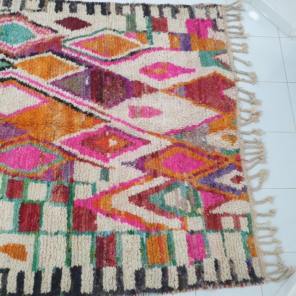 MABILA | Moroccan Rug Boujaad | 10'2x6'8 Ft | 3x2 m | 100% wool handmade - OunizZ