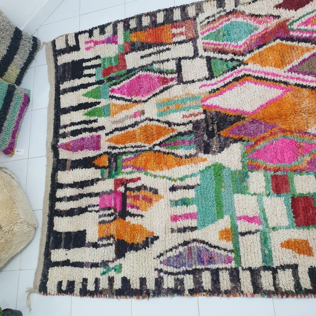 MABILA | Moroccan Rug Boujaad | 10'2x6'8 Ft | 3x2 m | 100% wool handmade - OunizZ