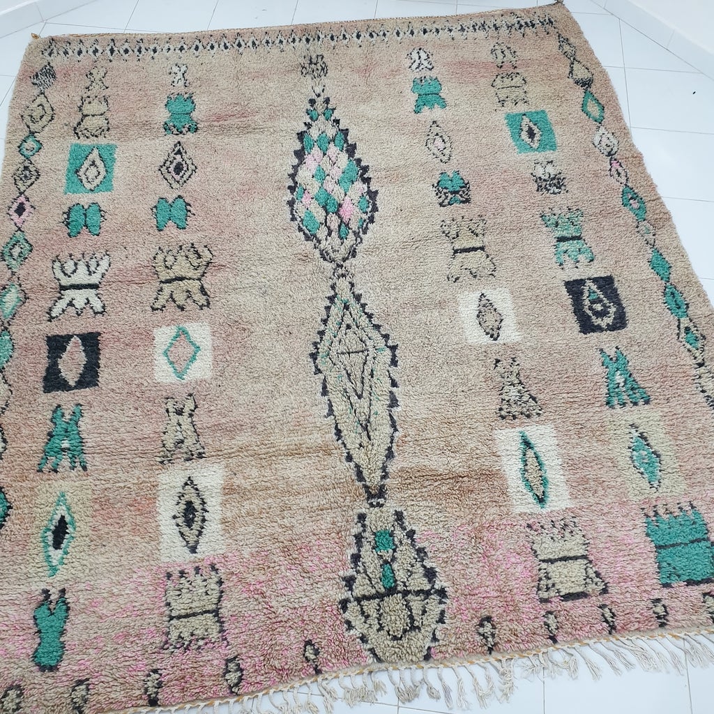 MADBA | 10x8'8 Ft | 300x267 Cm | Moroccan Vintage style Rug | 100% wool handmade - OunizZ