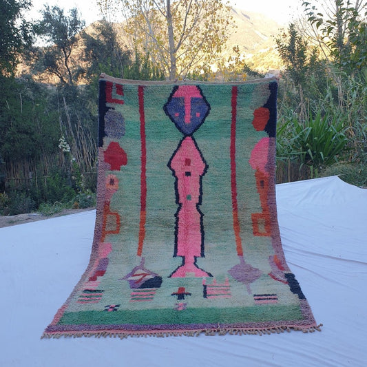 Mafra - Moroccan Rug Boujaad | Colorful Authentic Berber Handmade Bedroom Rug | 8'96x5'38 Ft | 2,73x1,64 m - OunizZ