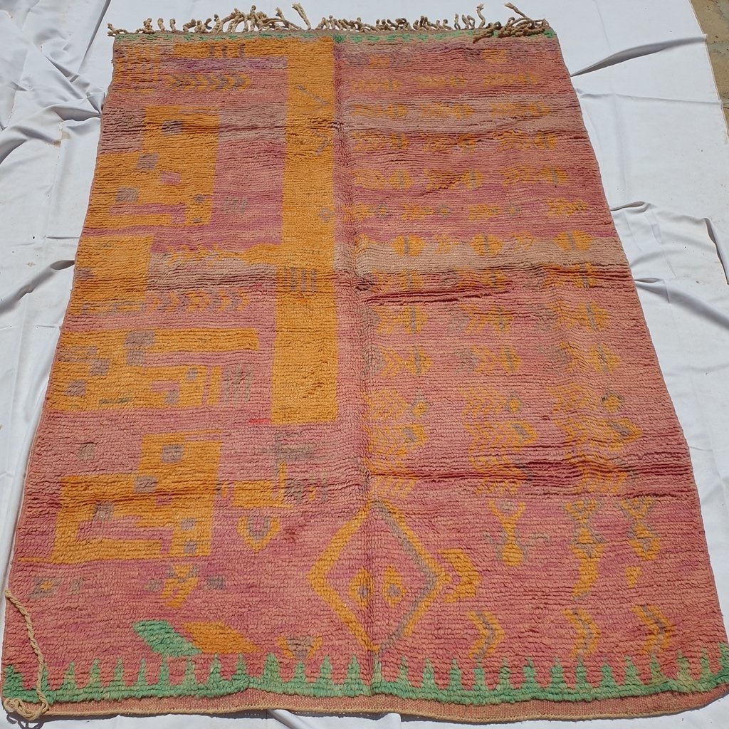 MAHNA | 8x5 Ft | 2,50x1,50 m | Moroccan Colorful Rug | 100% wool handmade - OunizZ