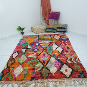 MAINA | Moroccan Rug Boujaad | 10x6'7 Ft | 3x2 m | 100% wool handmade - OunizZ