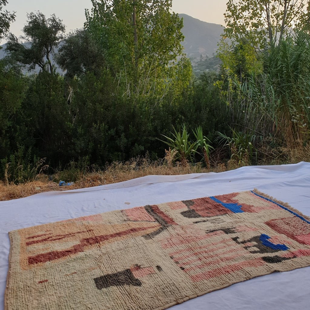 MAJORELLA | 9x5 Ft | 2,8x1,6 m | Moroccan Colorful Rug | 100% wool handmade - OunizZ