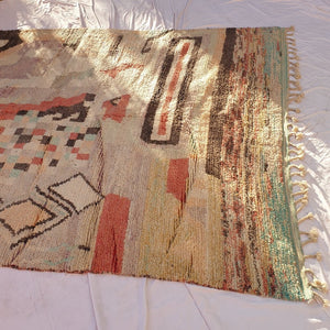 Mamkesh | MOROCCAN RUG BOUJAD | Moroccan Berber Rug | Colorful Rug Moroccan Carpet | Authentic Handmade Berber Living room Rugs | 13'25x9'05 Ft | 404x276 cm - OunizZ