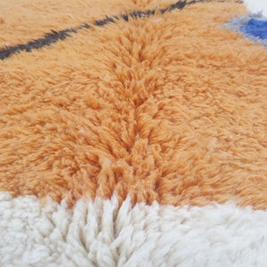 MANDA Beni Ourain Moroccan Rug | 9'7x7 Ft | 3x2 m | 100% wool handmade - OunizZ