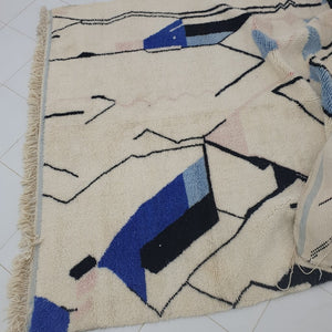 MARBA | 7'2 x 7'1 Ft | 2,20x2,17 m | Squared Moroccan Beni Ourain Rug | 100% wool handmade - OunizZ