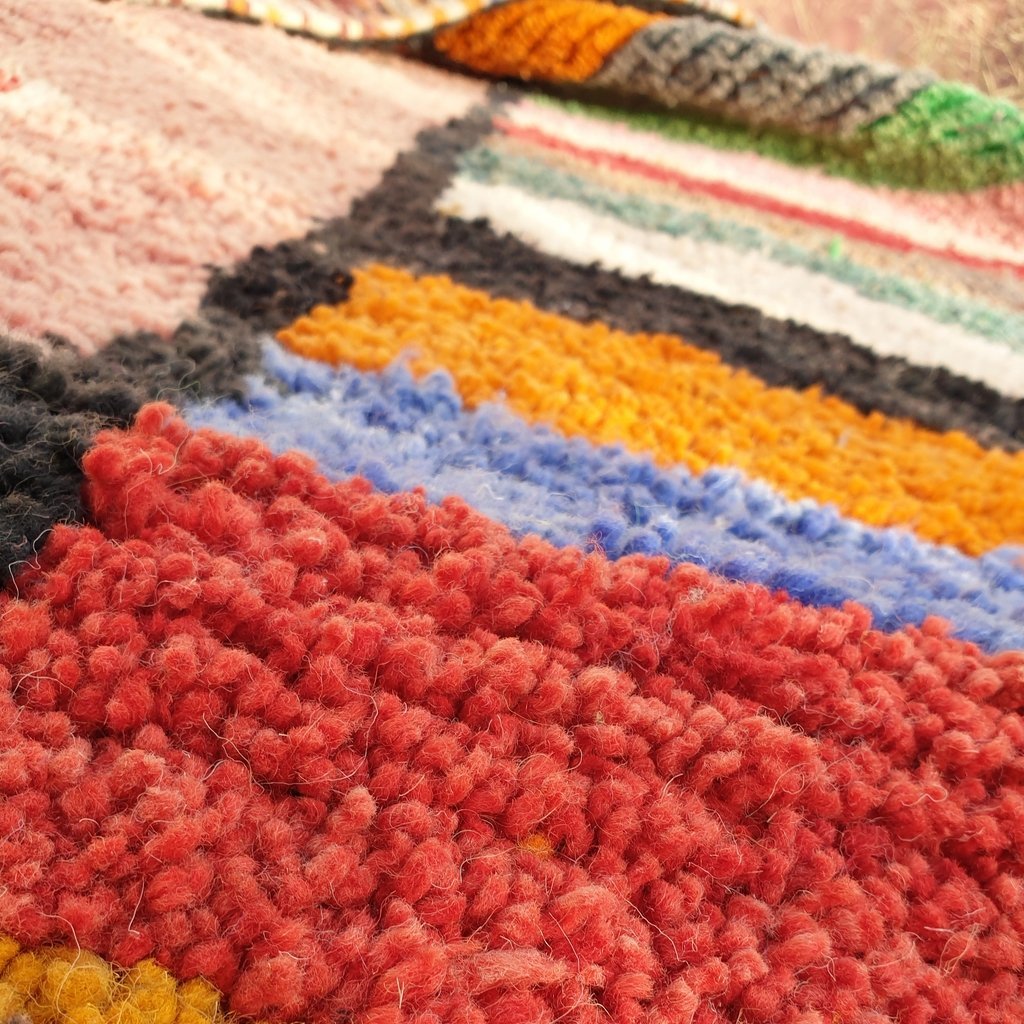 MAROC | 9'7x6'6 Ft | 3x2 m | Moroccan Colorful Rug | 100% wool handmade - OunizZ