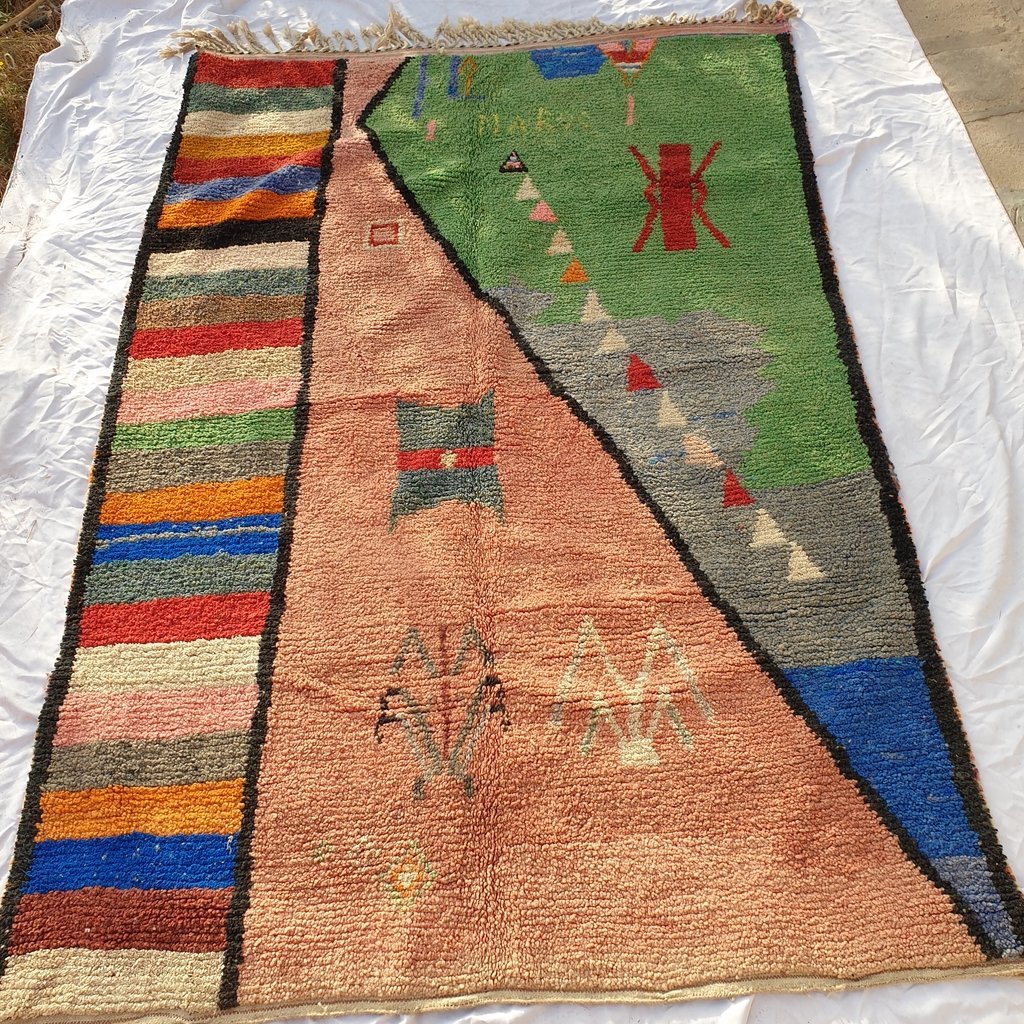 MAROC | 9'7x6'6 Ft | 3x2 m | Moroccan Colorful Rug | 100% wool handmade - OunizZ