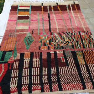 MARYANI | Boujaad Rug 14x10 Ft | 423x310 CM | 100% wool handmade in Morocco - OunizZ