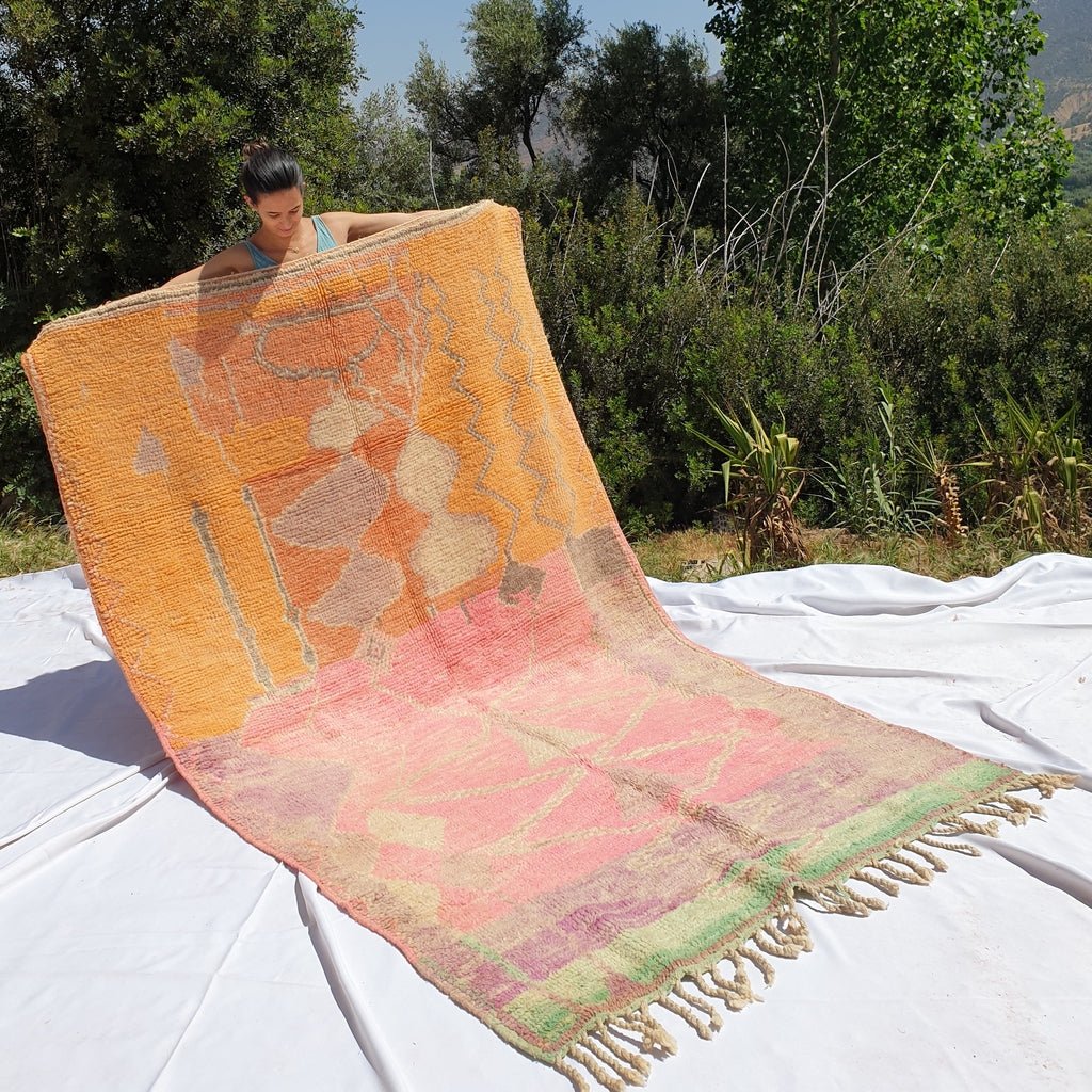MASATI | 9x5 Ft | 2,74x1,64 m | Moroccan Colorful Rug | 100% wool handmade - OunizZ
