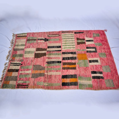MASINISSA | 9x6 Ft | 3x2 m | Moroccan Colorful Rug | 100% wool handmade - OunizZ