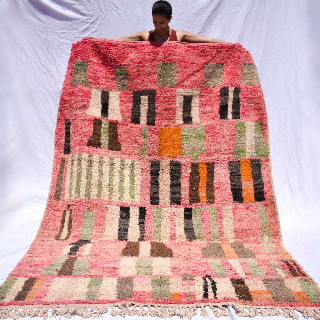 MASINISSA | 9x6 Ft | 3x2 m | Moroccan Colorful Rug | 100% wool handmade - OunizZ