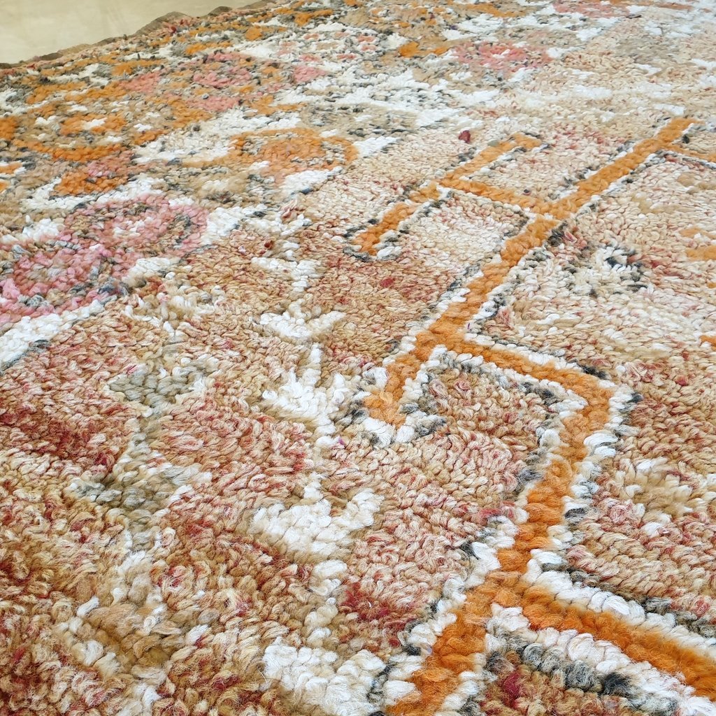 MASSLA | 11'3x6'6 Ft | 3,43x2,02 m | Moroccan VINTAGE Colorful Rug | 100% wool handmade - OunizZ
