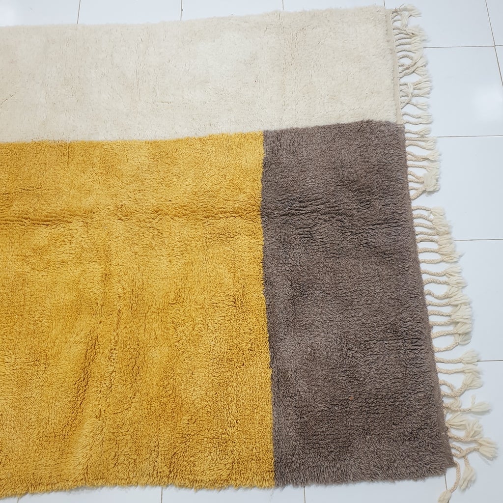 MASSY | 8'2x5'2 Ft | 2,50x1,69 m | Moroccan Beni Ourain Rug | 100% wool handmade - OunizZ