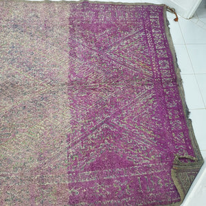 MAYINA | 12'2x7'6 Ft | 3,7x2,3 m | Moroccan VINTAGE Colorful Rug | 100% wool handmade - OunizZ