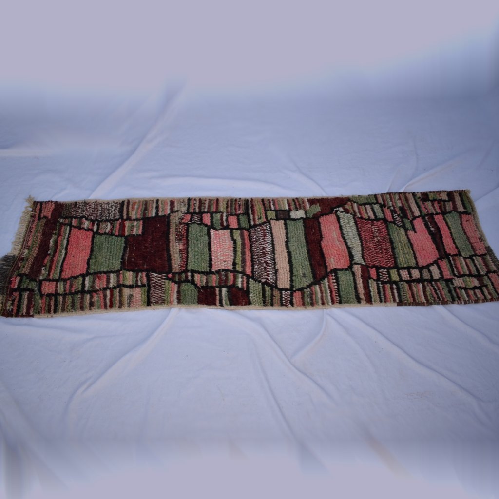 MEDYA Runner | 9x2 Ft | 3x0,7 m | Moroccan Colorful Rug | 100% wool handmade - OunizZ