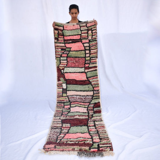 MEDYA Runner | 9x2 Ft | 3x0,7 m | Moroccan Colorful Rug | 100% wool handmade - OunizZ