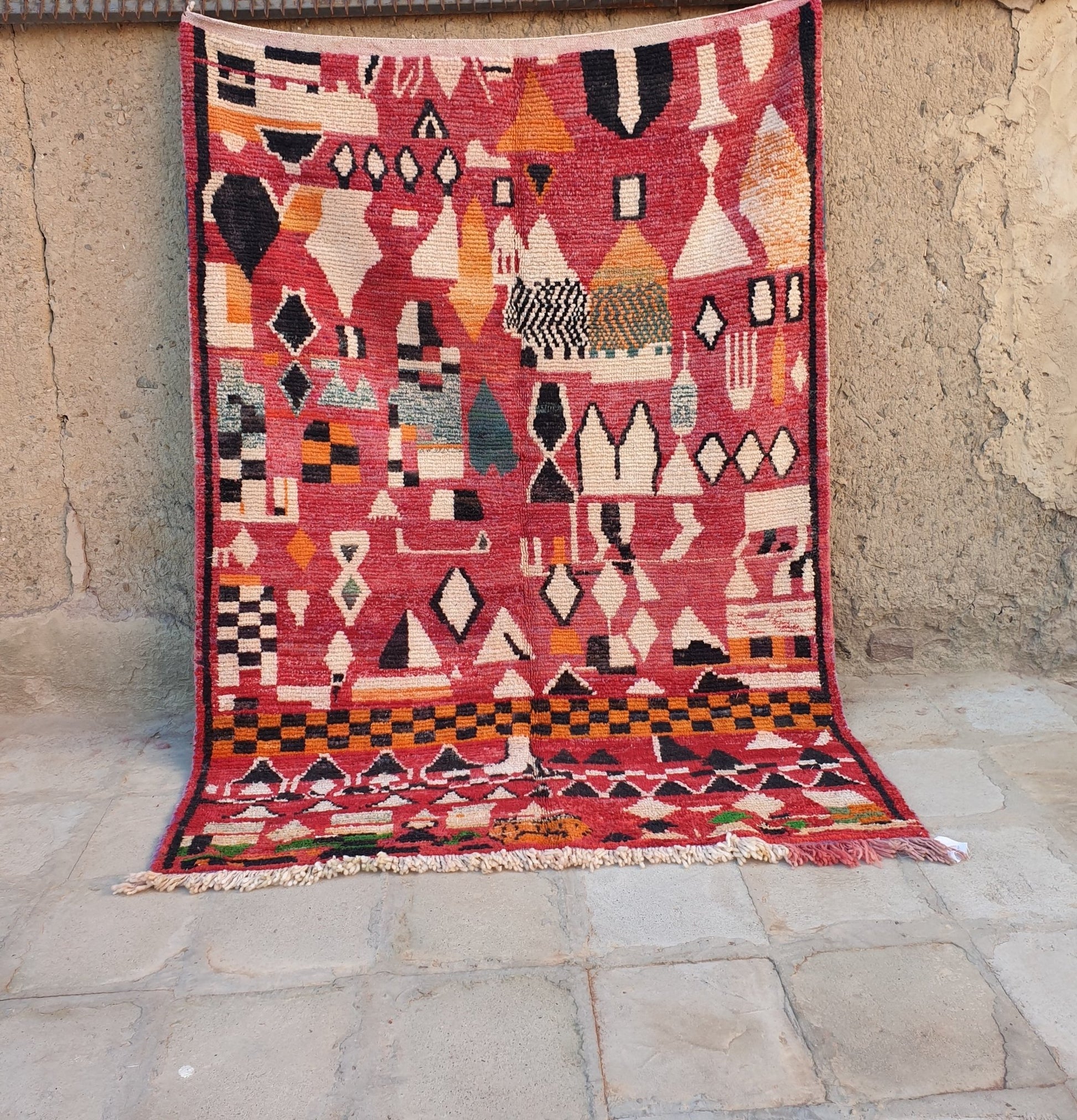 MEGDILA | Boujaad Rug | 100% wool handmade in Morocco - OunizZ