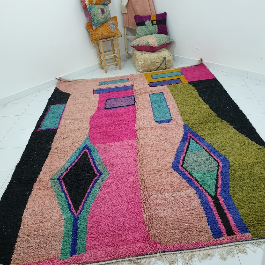 MEGHNYA | 11'6x8'6 Ft | 3,54x2,61 m | Moroccan Colorful Rug | 100% wool handmade - OunizZ