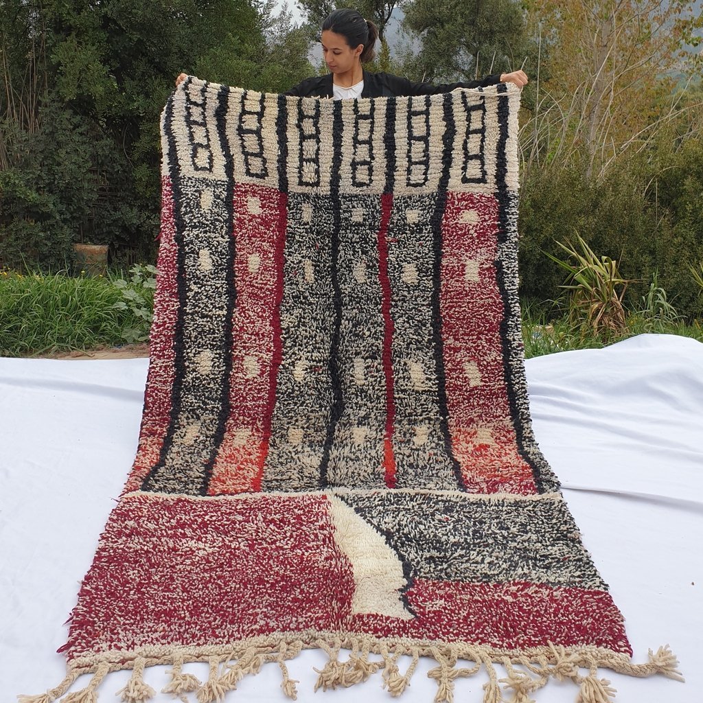 MELGHIGHA | 8'5x5 Ft | 2,5x1,5 m | Moroccan Colorful Rug | 100% wool handmade - OunizZ