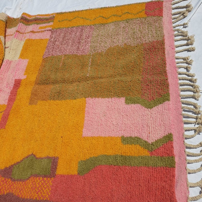 MEMSUT | 8'5x5'5 Ft | 2,6x1,6 m | Moroccan Colorful Rug | 100% wool handmade - OunizZ