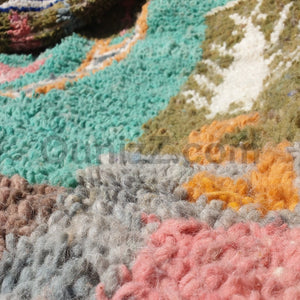 MESSRARA | 5x8'6 Ft | 2,62x1,54 m | Moroccan Boujaad Rug | 100% wool handmade - OunizZ