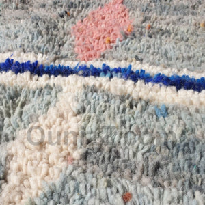 MESSRARA | 5x8'6 Ft | 2,62x1,54 m | Moroccan Boujaad Rug | 100% wool handmade - OunizZ