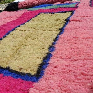 MGHNYA | 9'5x6'5 Ft | 3x2 m | Moroccan Beni Ourain Rug | 100% wool handmade - OunizZ